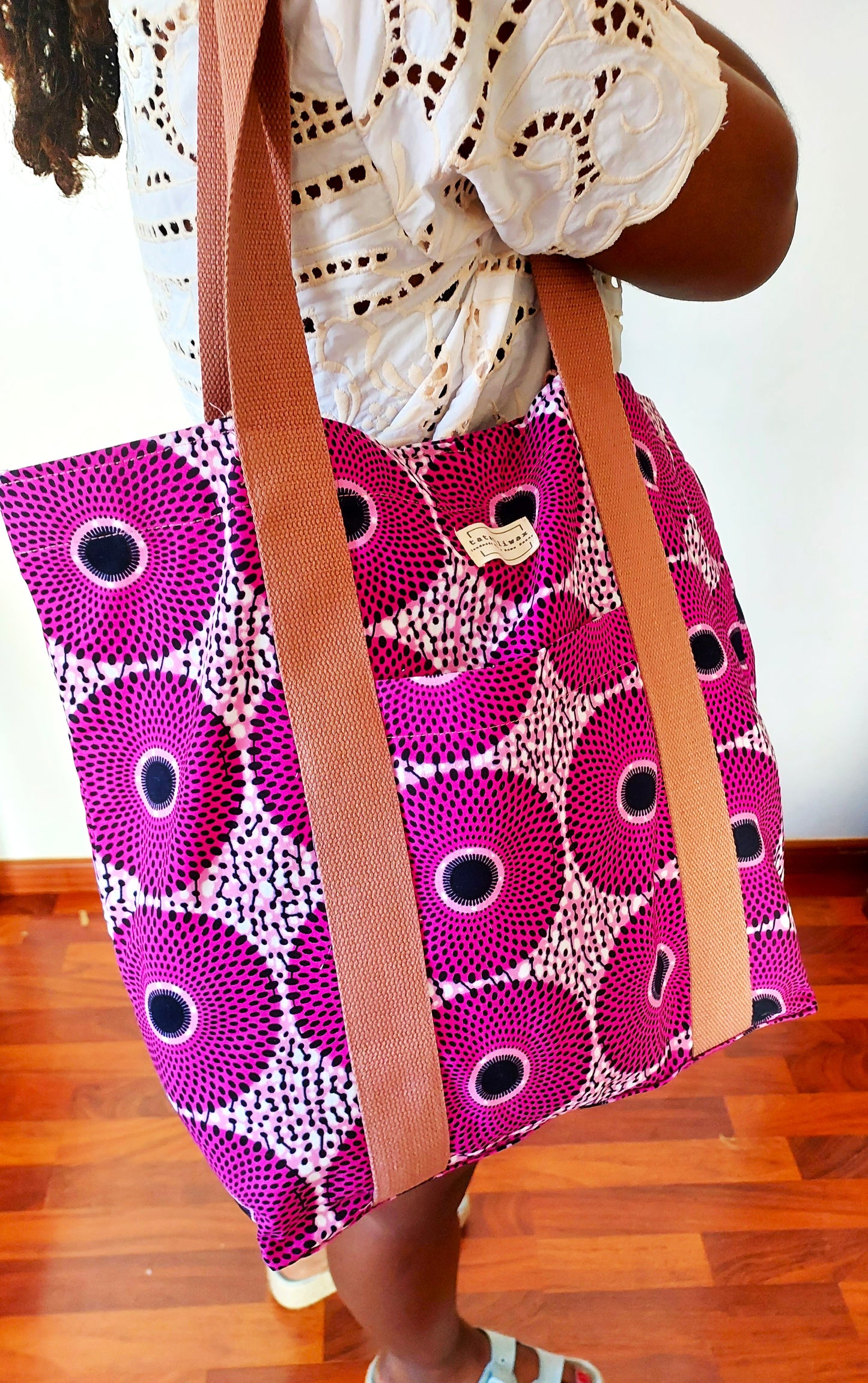 Bolso Zoë círculos rosas