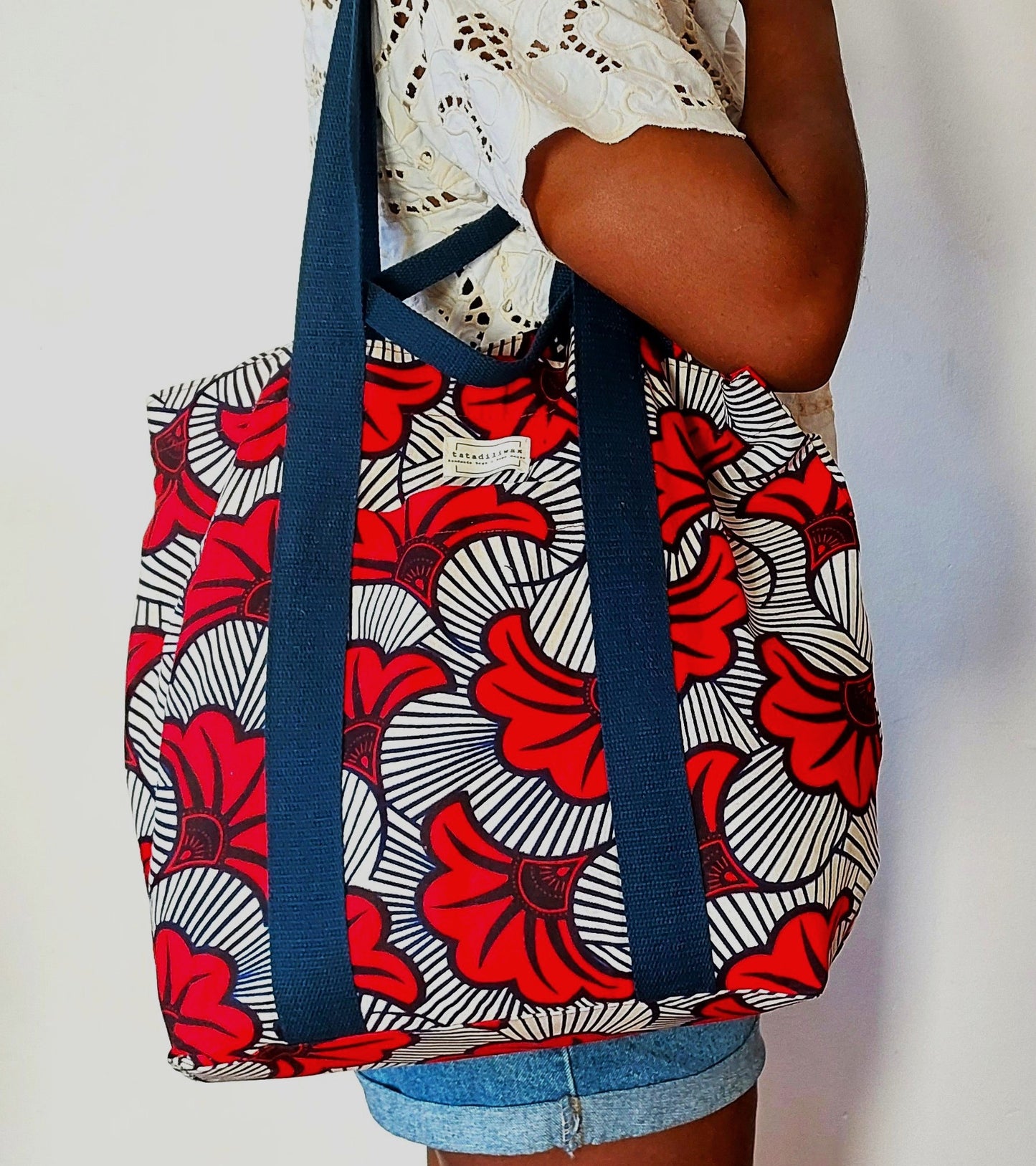 Bolso Zoë flores rojas