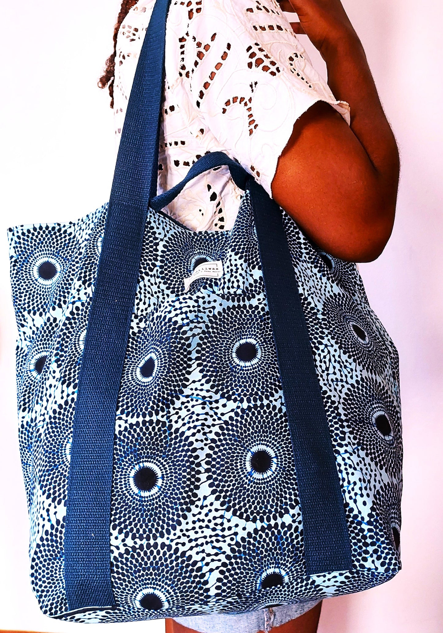Bolso Zoë círculos azules