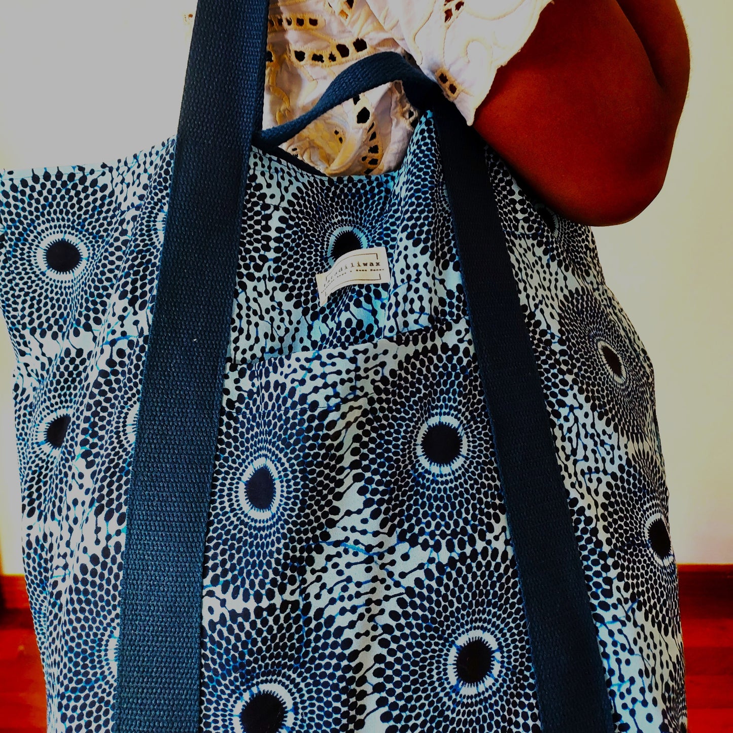 Bolso Zoë círculos azules