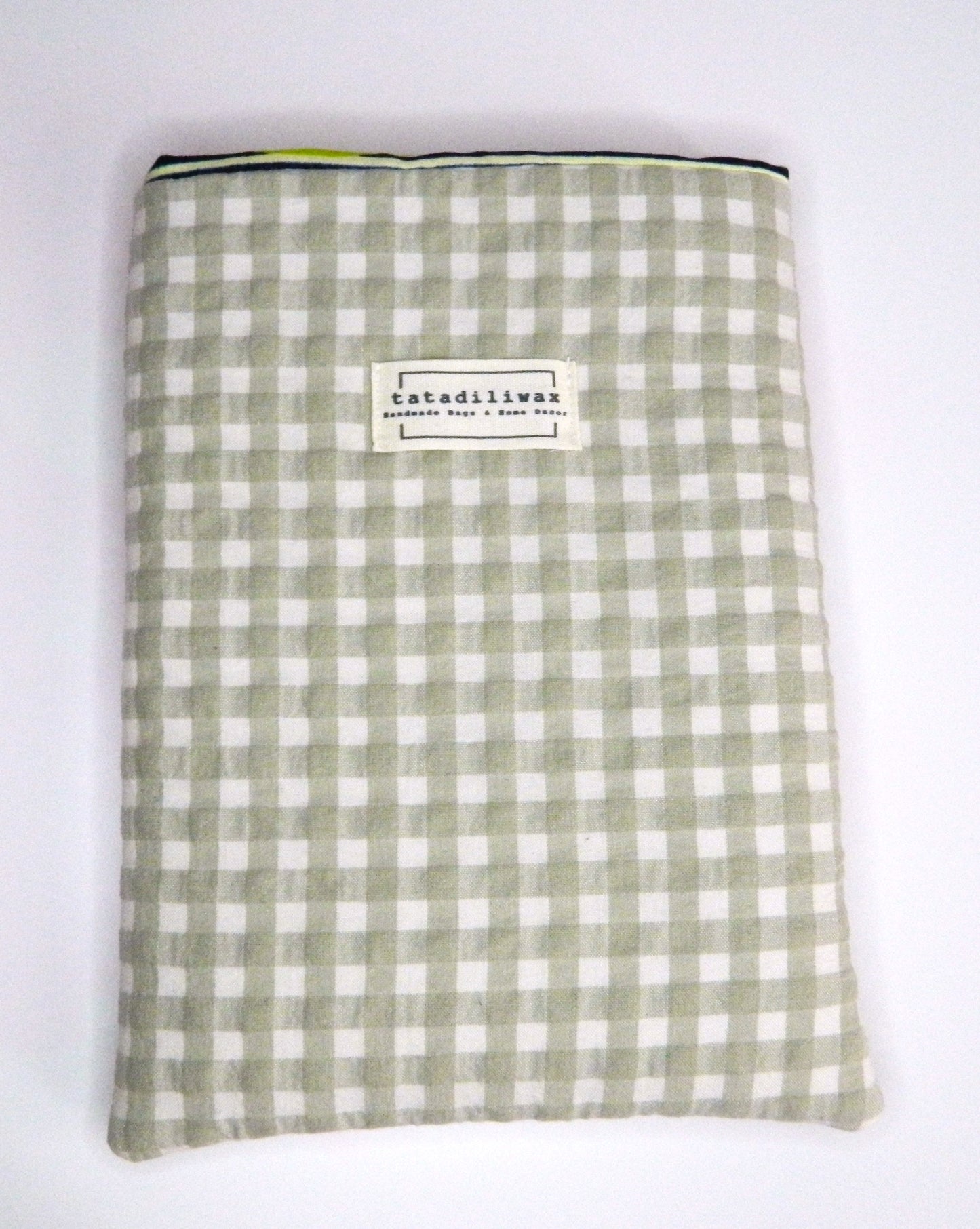 Funda de libro Nina vichy verde