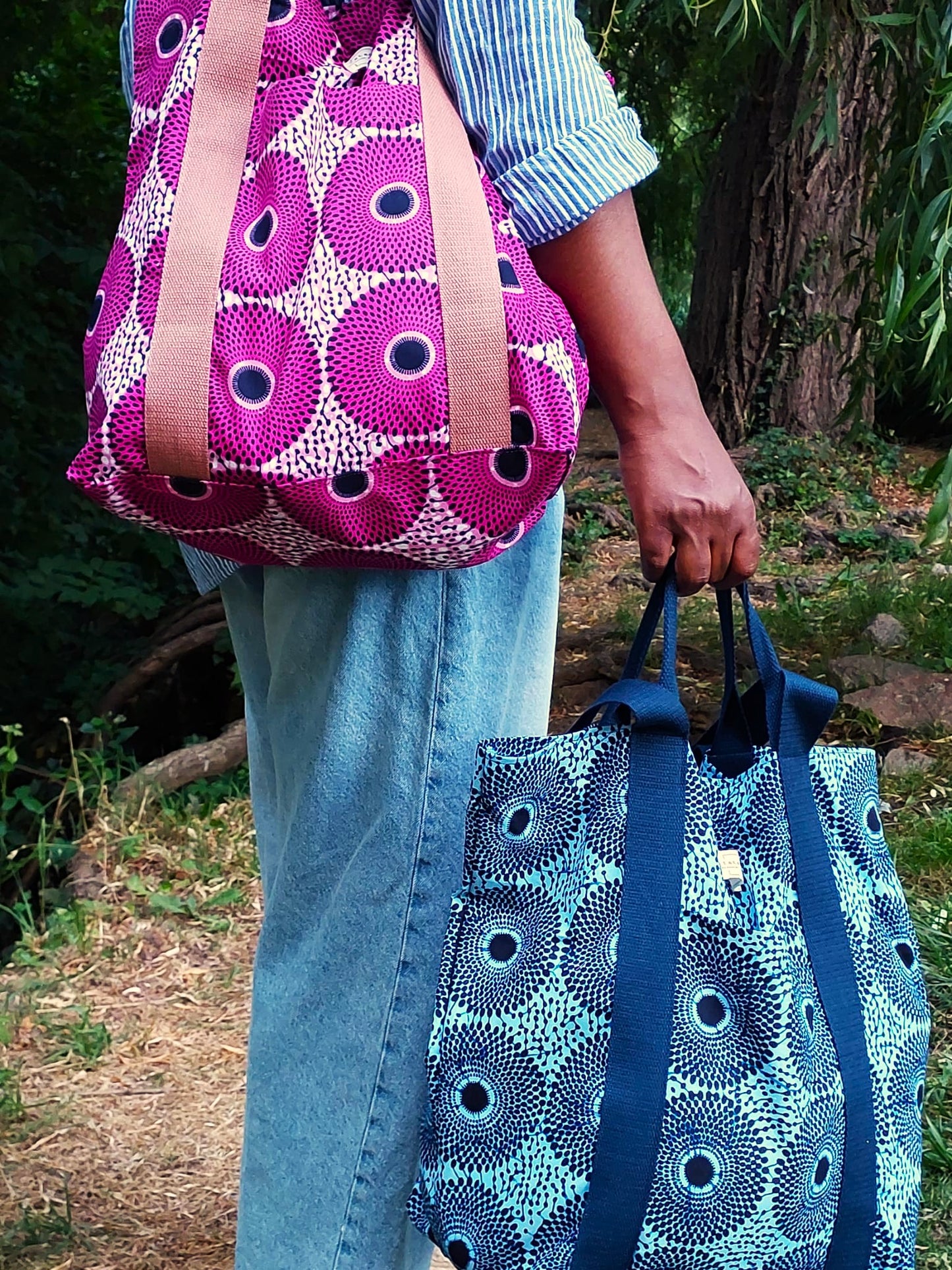 Bolso Zoë círculos azules
