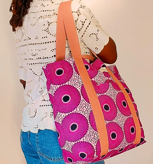 Bolso Zoë círculos rosas