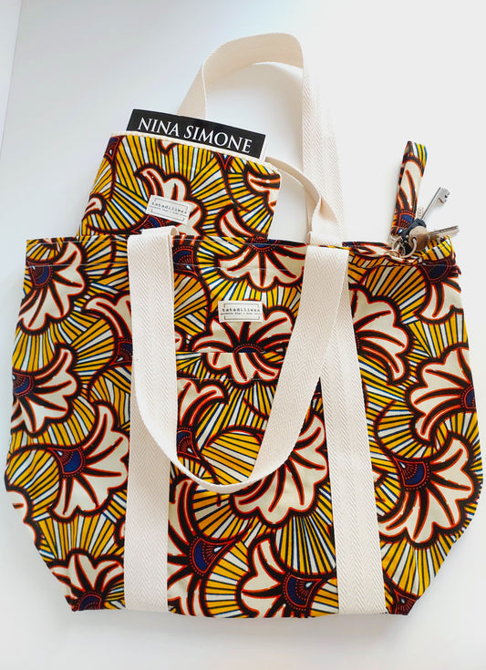 Zoë bag with yellow flowers