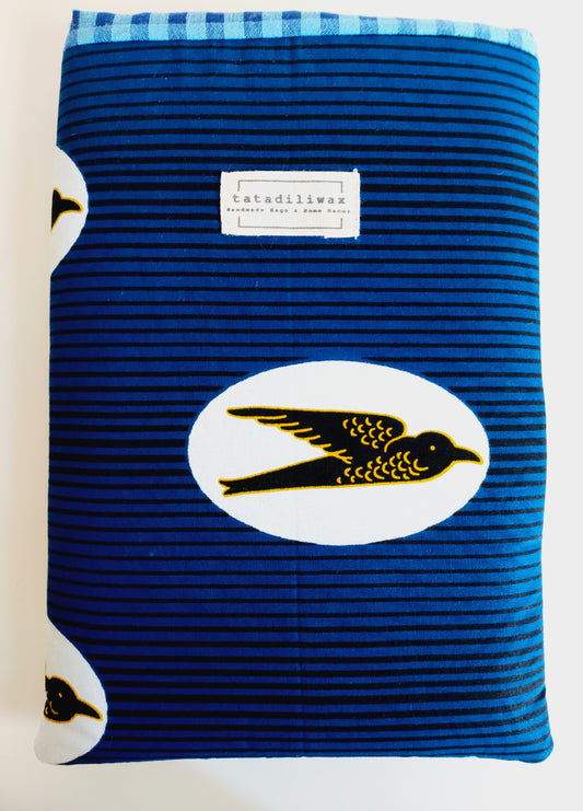 Funda de libro Nina azul golondrina
