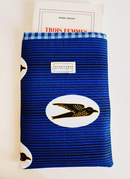 Funda de libro Nina azul golondrina