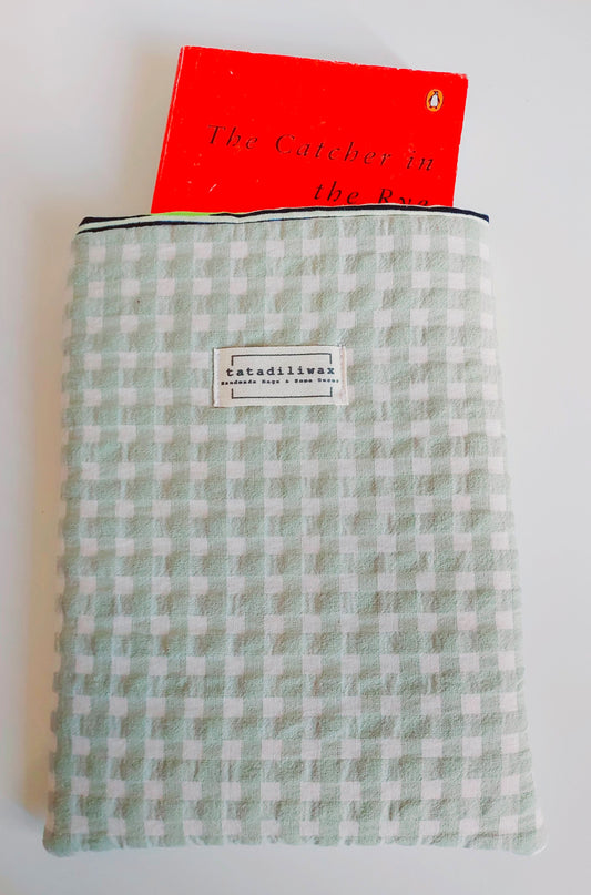 Funda de libro Nina vichy verde