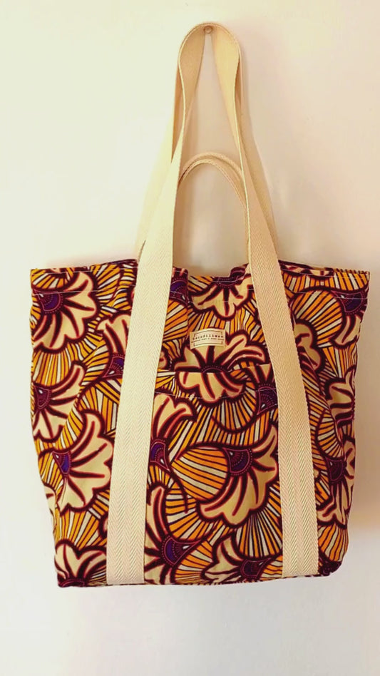 Zoë bag with yellow flowers